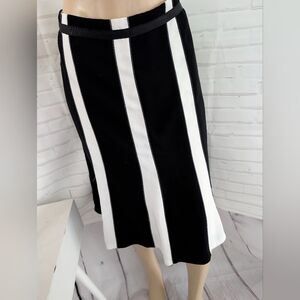 NWT Chapter OneBlack Striped  Skirt
